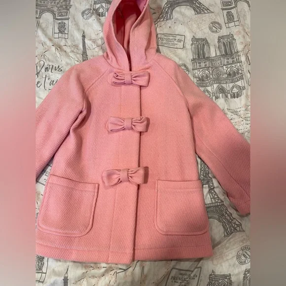 Lily Pulitzer Wool Blend Pink Peacoat size 5 - Picture 2 of 8